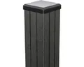 Torpfosten GroJa Merano BPC inkl.Kappe zum Aufschrauben 7 x 7 x 190 cm anthrazit