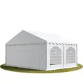 5x4m PVC  Partyzelt Bierzelt Zelt Gartenzelt Festzelt Pavillon weiß NEU