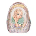 Depesche 13304 TOPModel Summer Feeling - Schulrucksack in Rosa, mit Model Motiv und Blumen Muster, Schultasche mit verstellbaren Trägern