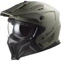 LS2 Motorradhelm OF606 Drifter Trial Helm, Atmungsaktiv, Ratschenverschluss, ECE 22.06 beige XXL (63/64)