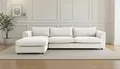 LeGer Home by Lena Gercke Ecksofa Avelina, Breite 297 cm, in Cord- und Chenille- Stoff, Rückenkissen mit Federn