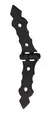 Möbelscharnier Retro 15cm schwarz Türbeschlag Scharnier Türband Antik 1 Stück
