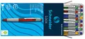 Schneider Loox Kugelschreiber (Schreibfarbe: blau, Strichstärke M, Druckmechanik, dokumentenechte Mine) 20er Packung sortiert, 1 Stück (20er Pack)