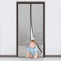 MYCARBON Fliegengitter Tür Magnet Insektenschutz Balkontür Fliegenvorhang 90x230cm Klebmontage ohne Bohren - Vorhang für Balkontür Wohnzimmer Schiebetür Terrassentür