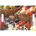 Lashuma Tablett Früchte, Melamin, (1-tlg), Buntes Gläsertablett mit Griffen 38x27 cm bunt 38 cm x 27 cm x 3 cm
