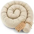 Totsy Baby Seitenschläferkissen Bettschlange Body Pillow - Kopfkissen lang Bettrolle Schlafkissen beige 200 cm