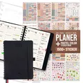 Terminplaner 2025 2026 mit 1500+ St Aufkleber für Tagesplaner(Juli 25-Aug 26)