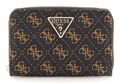GUESS Laurel SLG Medium Zip Around Wallet Brown Logo