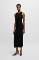 Jerseykleid "Emberla Premium Damenmode", mit Cut-outs, Gr. XL (42) - N-Gr, Black 001 N-Gr