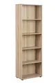 Inter Link - Bücherregal - Standregal - 5 Fächer - Höhenverstellbare Böden - Holzregal - Wohnzimmer - Arbeitszimmer - Parini 4 - Eichenfinisch, Sonoma Eiche Nachbildung