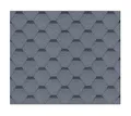 TIMBELA Bitumenschindeln Hexagonal Rock H-Grey, Grau Bitumen-Dacheindeckung