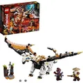 LEGO 71718 NINJAGO WUS gefährlicher Drache Spielzeug mit Master Wu & Gleck Minifiguren - Silber