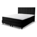 Venasi Möbel Boxspringbett, Schwarz, Kunststoff, Höhe ca. 20 cm, 180x200 cm, Oeko-Tex® Standard 100, Schlafzimmer, Betten, Boxspringbetten