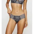 Triumph Hipster Sensual Spotlight feminine Spitze, florale Stickerei, elastisch, klassischer Fit grau 40