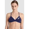 Team Bikinitop Damen Einfarbig - Navy-white - 38