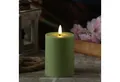 MARELIDA LED-Kerze LED Outdoorkerze 7,5x12,5cm grün für Innen Außen mit Timer (1-tlg)