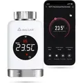 Salcar Smart Home Heizkörperthermostat WIFI Elektronisch Heizungsthermostat Lcd mit Amazon Alexa & Google Assistant Thermostat Heizkörper - Weiß
