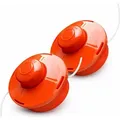 NEMAXX® FS1 Tap & Go Fadenkopf Tippautomatik Doppelfaden 2er-Set – Motorsense/Freischneider – M10x1,25 Linksgewinde, Schnittkreis 380 mm – O...