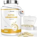 BIOTARY Alpha Liponsäure 200 Kapseln 600mg inclusive Pillenbox 12 Monatsvorrat Alpha Lipoic acid für Kreislauf Nervensystem Leber hohe Bioverfügbarkeit reine ALA Kapseln laborgeprüfte Qualität