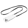 Spigen DA30L Lanyard Strap für iPhone 17 Serie, Verstellbares Band für Hals, Schulter & Crossbody mit Hybrid-Nylon & Wildleder, Magnetische sichere Verbindung – Schwarz