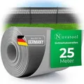 Novatool PREMIUM PP 25m Rolle Sichtschutzstreifen für Doppelstabmattenzaun FENSTER GRAU für 10 Reihen Stabmattenzaun Sichtschutzstreifen langlebig