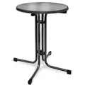 Beautissu  Bistrotisch, Schwarz, Metall, Rund,Rund, Säule, 60x70x60 cm, Esszimmer, Tische, Stehtische