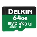 Delkin POWER UHS-II (V90) microSD Memory Card 64 GB