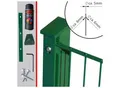 Fa-Bausysteme Doppelstabzaun Moosgrün 6-5-6 Leiste 1430 mm 12,5 m