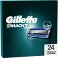 Gillette Rasierklingen Ersatzklingen Mach3 für Männer 24 Stück Perfekte Rasur Pflege