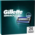 Gillette Mach3 Rasierklingen für Männer, 24 ORIGINAL Gillette Ersatzklingen