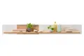 Wandboard Wandregal Wandpaneel Hängeregal Eiche Altholz Dekor Weiß matt B 164 cm