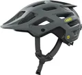 ABUS MTB-Helm MoDrop MIPS - robuster Fahrradhelm mit Aufprallschutz für Mountainbiker - individuelle Passform - Unisex - Grau Matt, Größe S (51-55 cm)