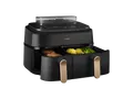 PHILIPS NA552/00 Steam Airfryer 5000 Series Dual Basket 9L Kapazität (3L+6L) Dampfgarer & Heißluftfritteuse