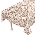 Tischdecke abwaschbar Wachstuch Wachstuchtischdecke 140 x 140cm mit Saum Natalie Blumen pflegeleicht