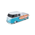 Maisto Tech R/C VW Bus T1 Pick-up Surf: Ferngesteuertes Auto im Maßstab 1:16, 2,4 GHz Frequenz, mit Pistolengriff-Steuerung, ab 5 Jahren, 33 cm, Batterien Nicht enthalten, hellblau-weiß (582708)