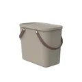 Rotho Kunststoff AG Rotho ALBULA Aufbewahrungsbox, 25 Liter, Aufbewahrungskiste ideal zur systematischen Aufbewahrung geeignet, Farbe: cappuccino 1050007422