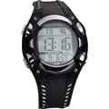 EUROTIME Funk Armbanduhr 1681987 (Ø x H) 40 mm x 16 mm Schwarz/Silber Gehäusematerial=Kunststoff Material (Armband)=Kunststoff
