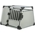 TRIXIE Tiertransportbox Transportbox, Aluminium - hellgrau/silber - 90 × 64 × 78 cm grau|silberfarben 90 × 64 × 78 cm