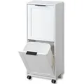 Kesper Mehrzweckschrank, Weiß, Metall, 36x94x24 cm, Fsc, Waschküche, Mehrzweckschränke