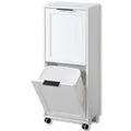 Kesper | Univeralschrank mit Mülltrennsystem, Material: Faserplatte, Maße: 36 x 24 x 94 cm, Farbe: Weiß | 25530 13