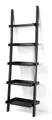 Costway Wandregal Bücherregal 5 Fächer HW66562BK schwarz Blumenregal Leiterregal