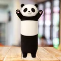 Lean Toys Lean Plüsch Maskottchen Panda Kissen Längerer Roller Weiss Schwarz 70Cm (67992281)