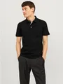 Jack & Jones Poloshirt JJEPAULOS Poloshirt mit klassischem Kragen und figurbetonter Form Logostickerei, modisch, schmal, Baumwolle, Polokragen