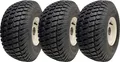 15x6.00-6 Rasenmäherräder Reifen auf Felgen montiert 20mm Lager (3er Set)