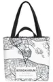 Stockholm Karte Tasche landkarte stockholm schweden skandinavien Stadtkarte