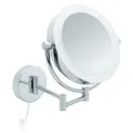Libaro Kosmetikspiegel XXL Tokio – LED Wand-Schminkspiegel mit Dimmerfunktion, Auto-Off, 5x/10x Vergrößerung und extra großer Spiegelfläche [Energieklasse E]