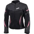 GMS-Moto Tara, Textiljacke Damen - Schwarz/Pink - 3XL