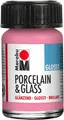 Marabu Farbe "Porcelain & Glass" glänzend 15 ml rosa