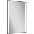 Mid.you Badezimmerspiegel LED-Line, Alu, Glas, Holzwerkstoff, rechteckig, F, 42x67x4 cm, feuchtraumgeeignet, Badezimmer, Badezimmerspiegel, Badspiegel