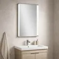 Fackelmann LED Spiegel 42cm x 67cm x 4cm, Doppel Leuchte, Spiegelelement